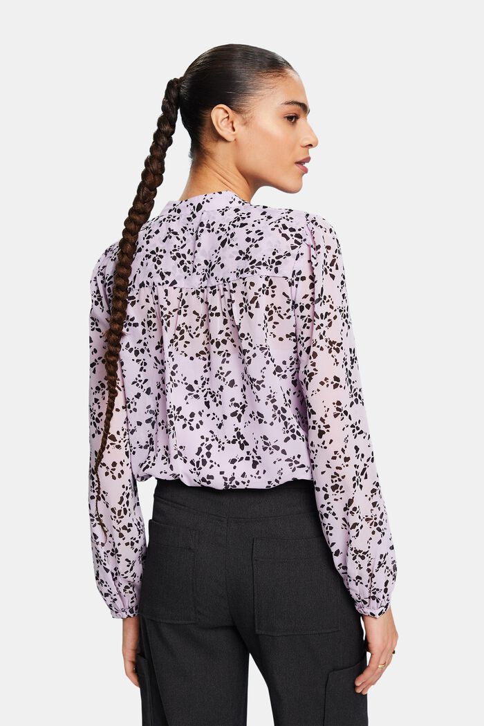 Chiffon blouse met print, LAVENDER, detail image number 2