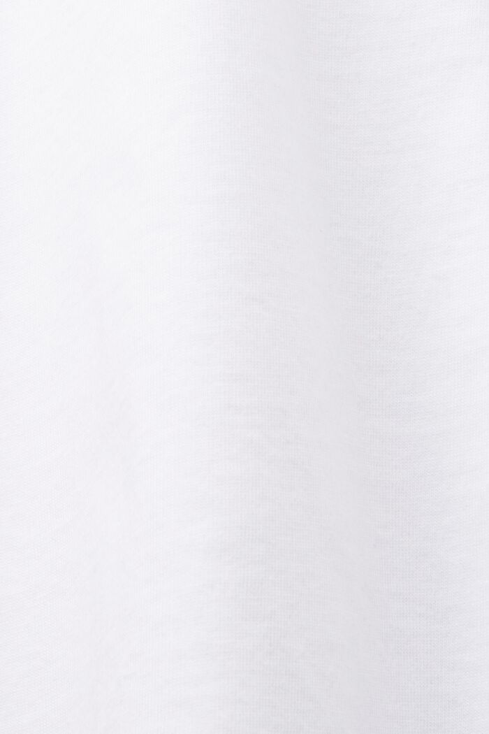 T-shirt van een materiaalmix, 100% katoen, WHITE, detail image number 5