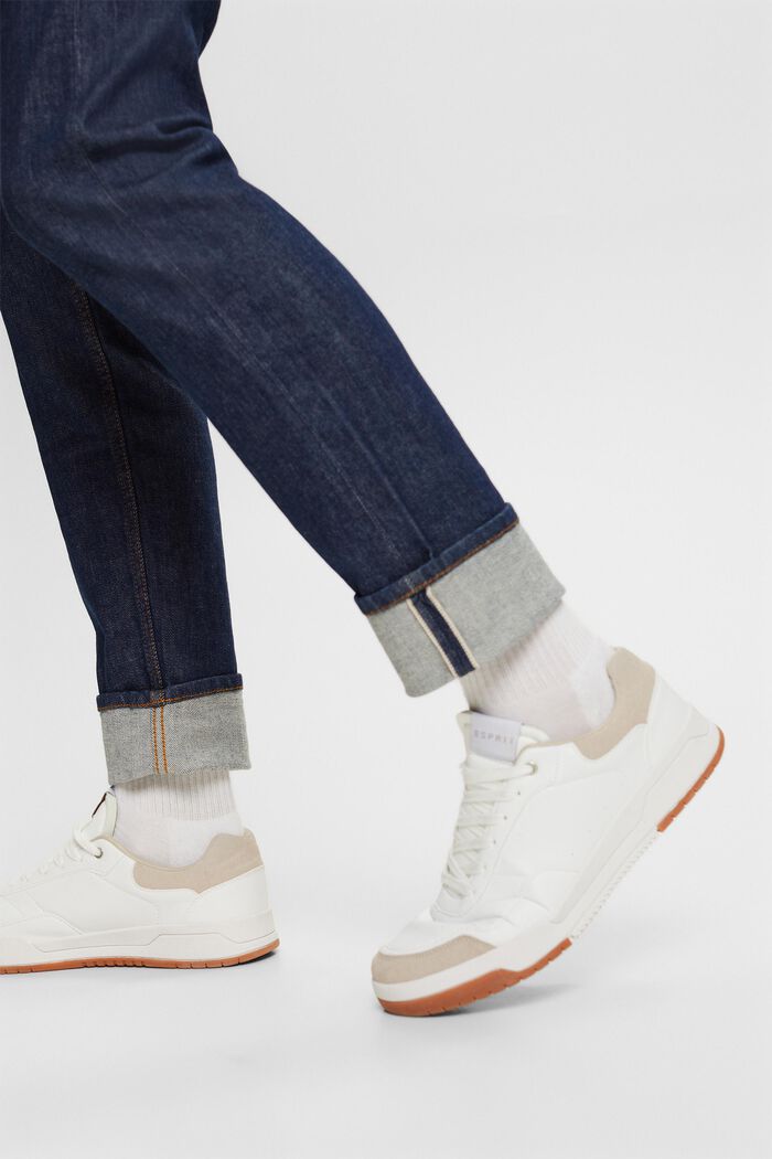 Slim fit selvedge jeans met middelhoge taille, BLUE RINSE, detail image number 2