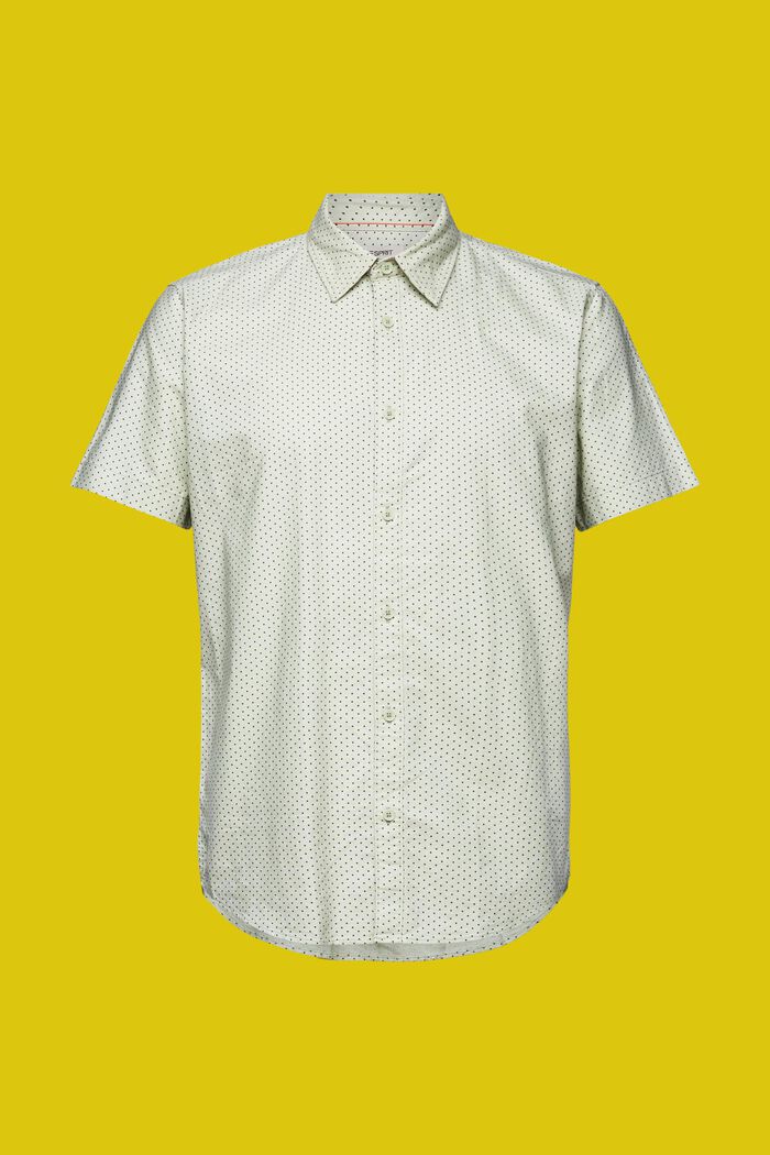 Buttondown-overhemd met print, LIGHT GREEN, detail image number 6