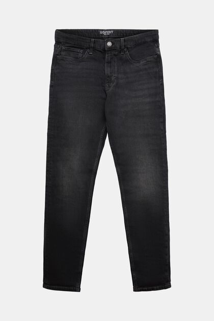 Mid rise regular tapered jeans