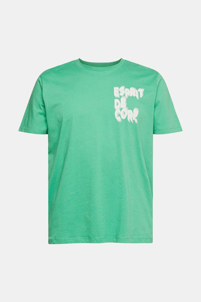 Jersey T-shirt met print, GREEN, detail image number 5
