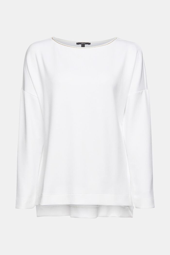Sweatshirt met metallic effect, WHITE, detail image number 6