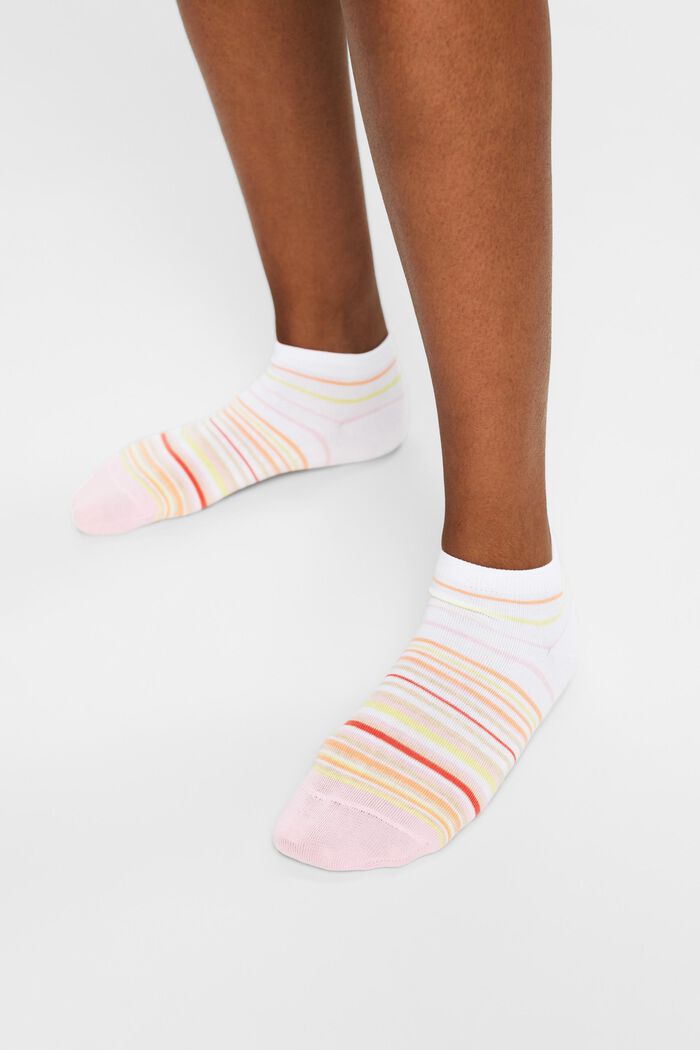 Set van 2 paar sokken van organic cotton, ROSE/WHITE, detail image number 1