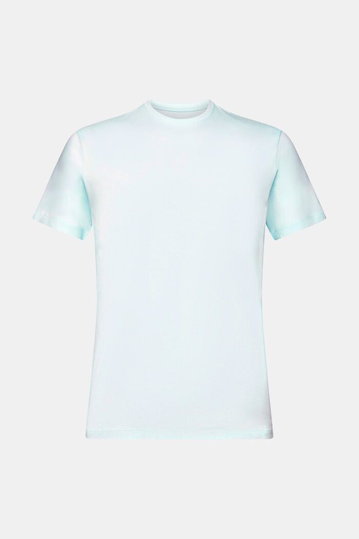 Slim fit T-shirt van pimakatoen, LIGHT AQUA GREEN, detail image number 6