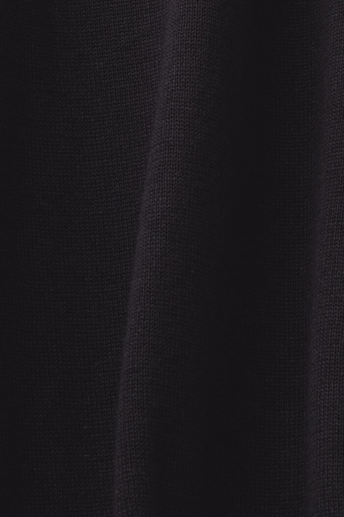 Gebreide trui met polokraag, TENCEL™, BLACK, detail image number 5