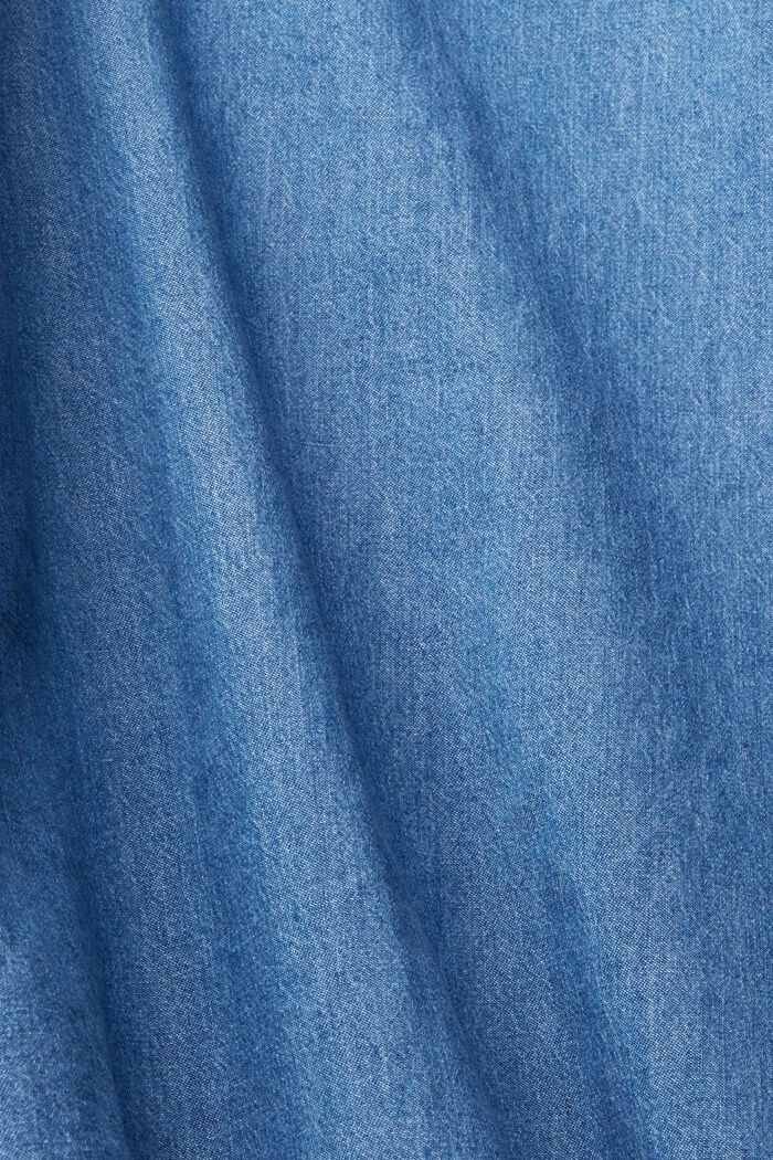 Denim overhemd met borstzak, BLUE MEDIUM WASHED, detail image number 6