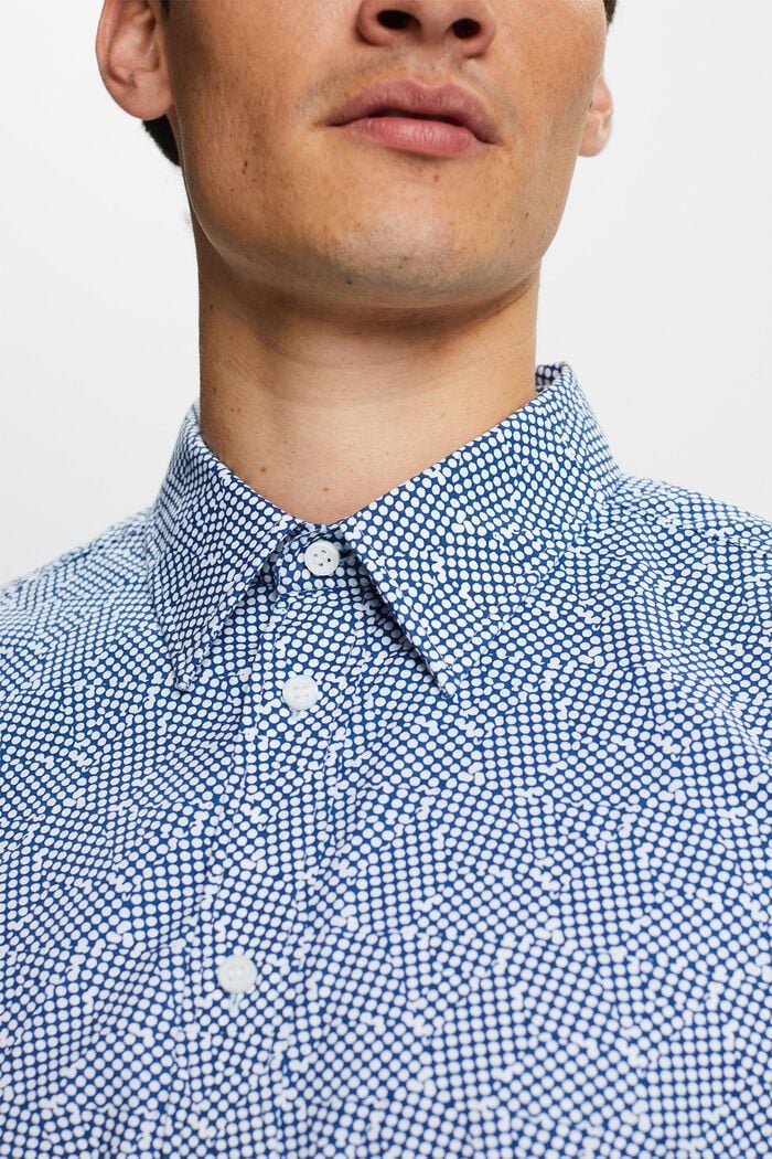 Shirt met motief, 100% katoen, BLUE, detail image number 2