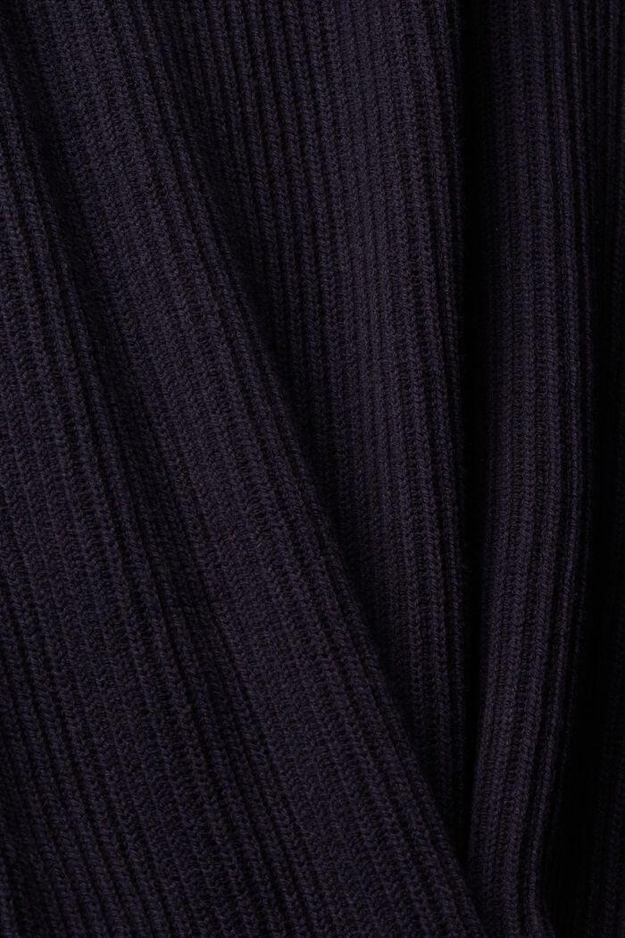 Ribgebreide trui met colour block-details, NAVY, detail image number 5