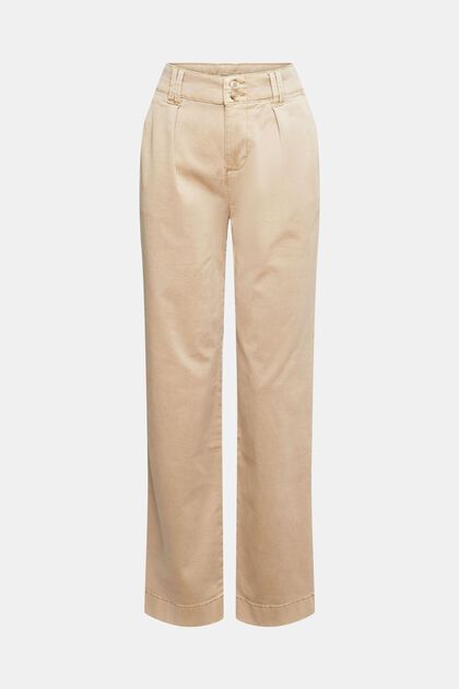 High rise-chino, TENCEL™, SAND, overview