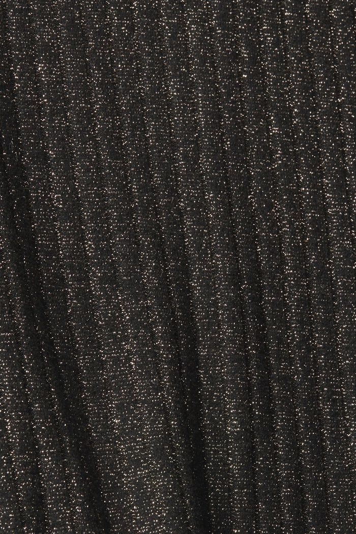 Coltrui met glittereffect en cut-out, BLACK, detail image number 5