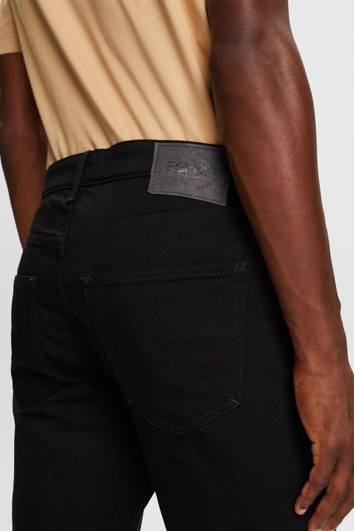 Slim fit jeans met middelhoge taille, BLACK RINSE, detail image number 4