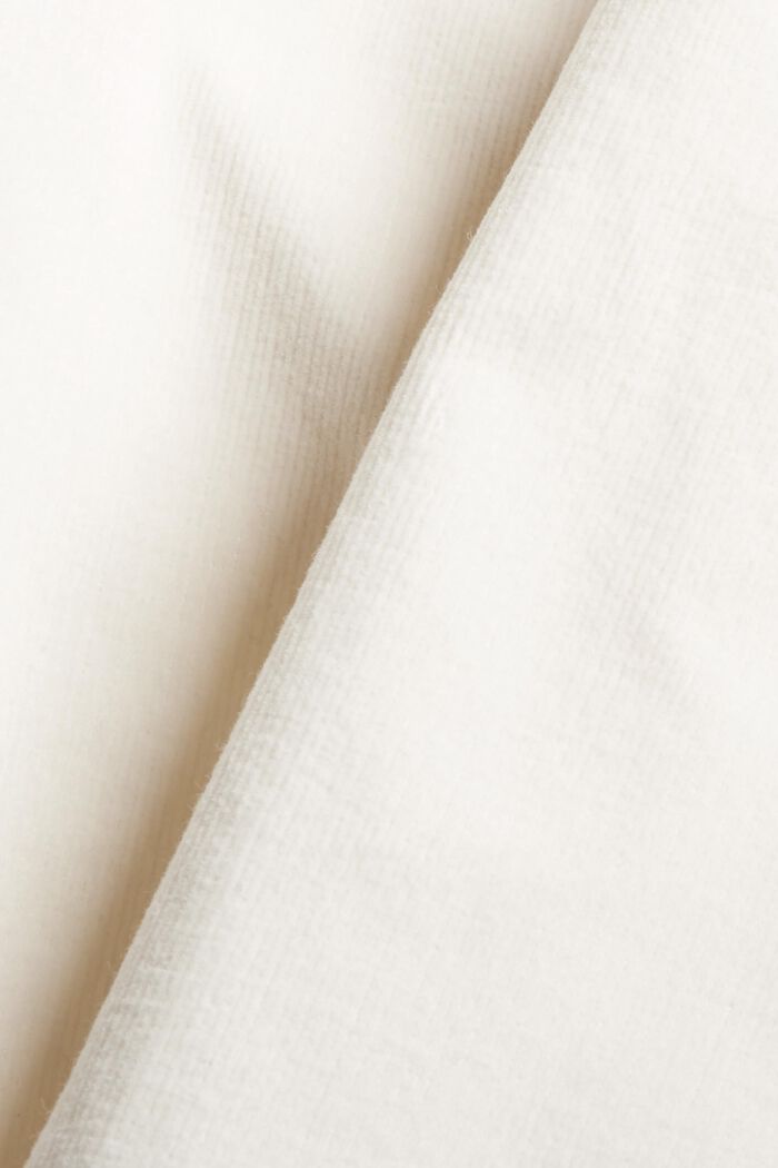 Pull-on-broek in chinostijl van fijn corduroy, OFF WHITE, detail image number 4