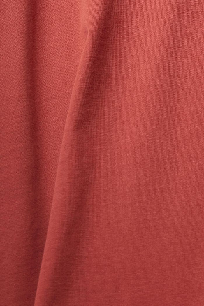 Jersey T-shirt, 100% katoen, TERRACOTTA, detail image number 1