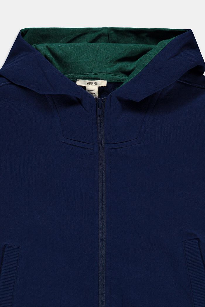 Sweatshirts cardigan, BLUE, detail image number 2