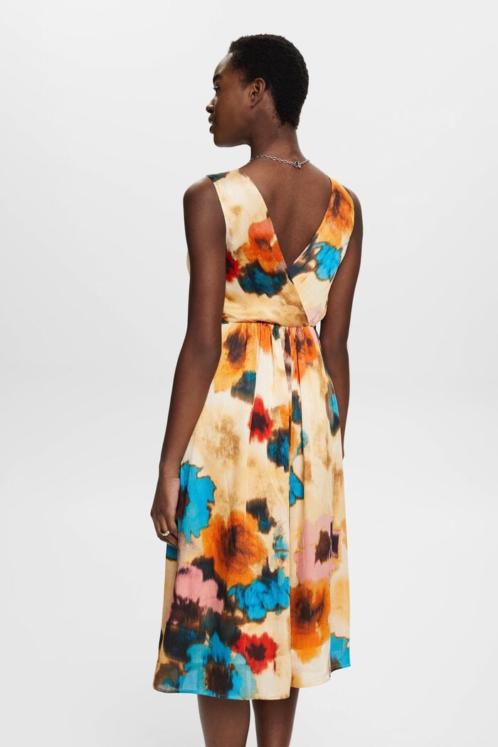 Midi-jurk met print all-over, TAUPE, detail image number 3
