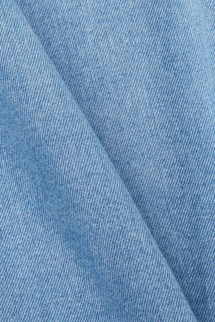 Overhemd van katoenen denim, BLUE LIGHT WASHED, detail image number 5