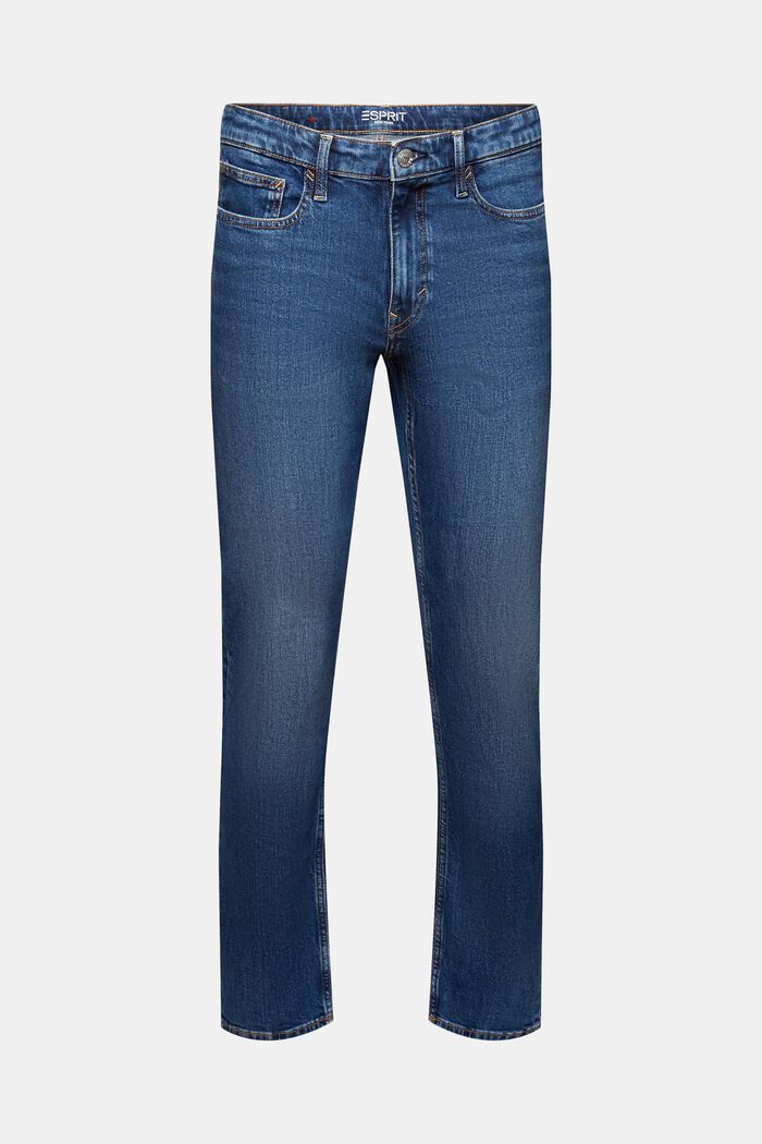 Gerecycled: slim fit jeans, BLUE MEDIUM WASHED, detail image number 7