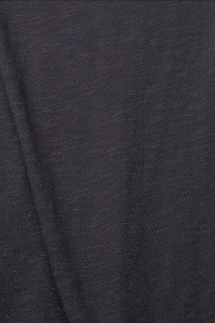 T-shirt met opengewerkte kant, BLACK, detail image number 4