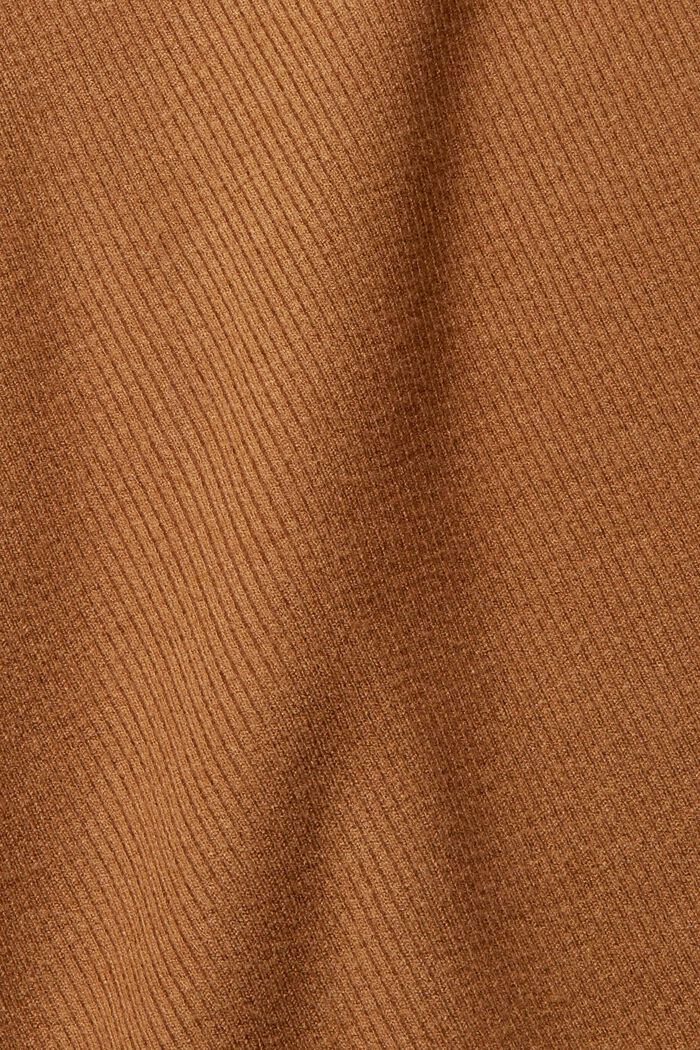 Geribd vest, LENZING™ ECOVERO™, CARAMEL, detail image number 6