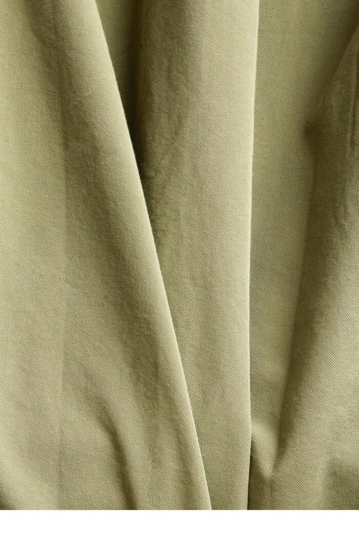 Canvas jurk van 100% pima katoen, LIGHT KHAKI, detail image number 1