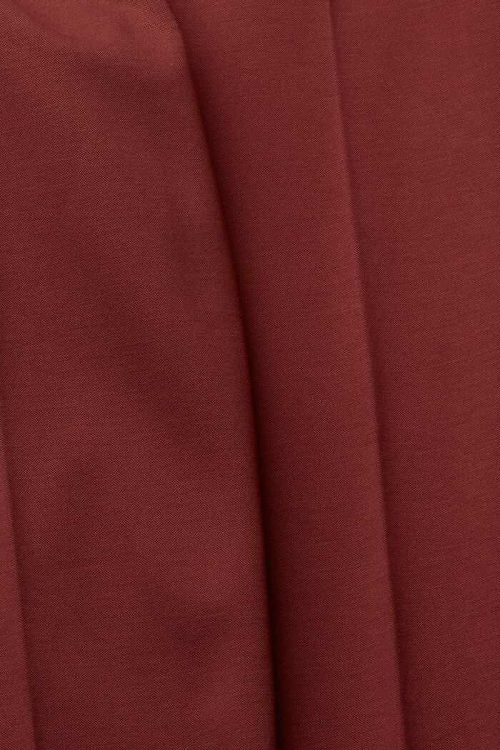 Jersey broek met persplooien, RUST BROWN, detail image number 5