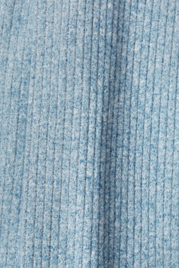 Wijde geribde broek, PETROL BLUE, detail image number 5