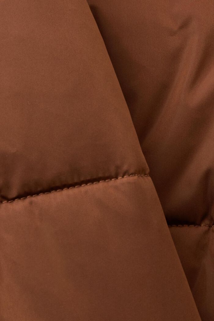 Gewatteerde jas met capuchon, TOFFEE, detail image number 7