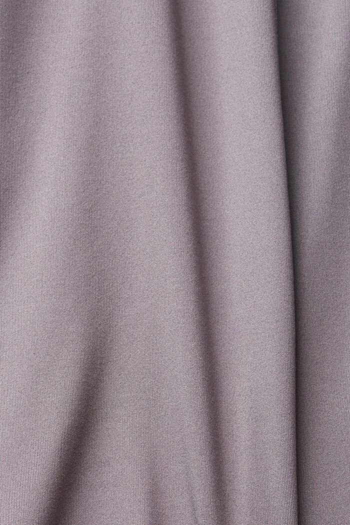 Gerecycled: top met mesh inzetten, E-DRY, TAUPE, detail image number 6