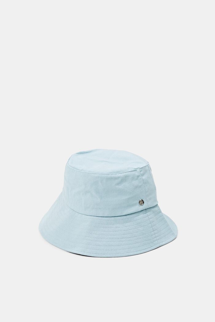Bucket hat, 100% katoen, GREY BLUE, overview