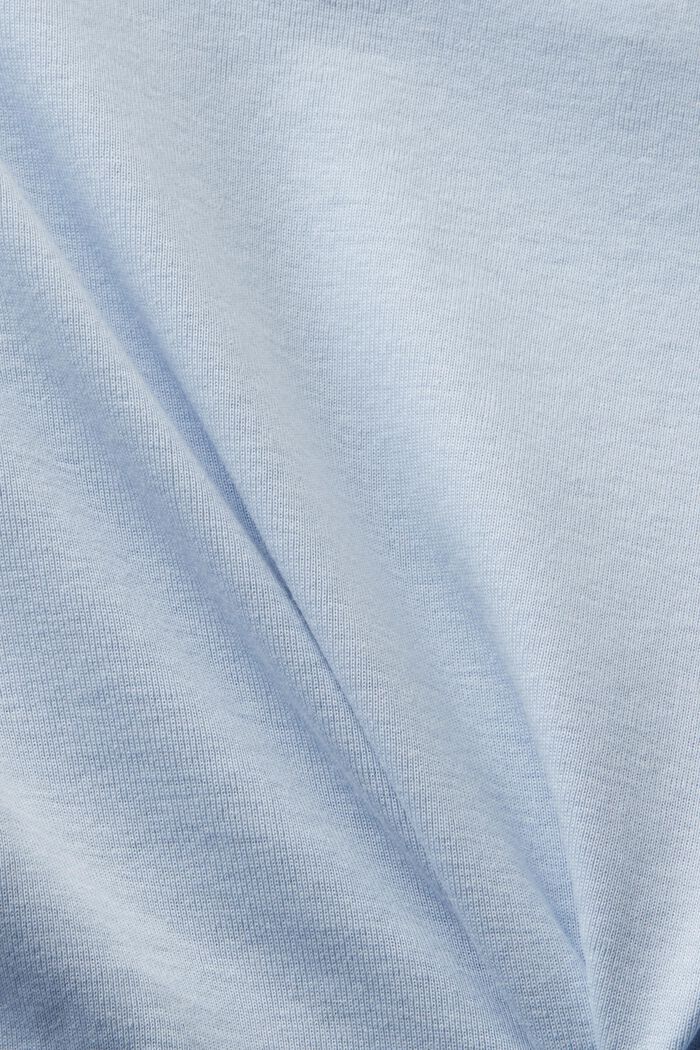 Katoenen T-shirt met korte mouwen, LIGHT BLUE, detail image number 5