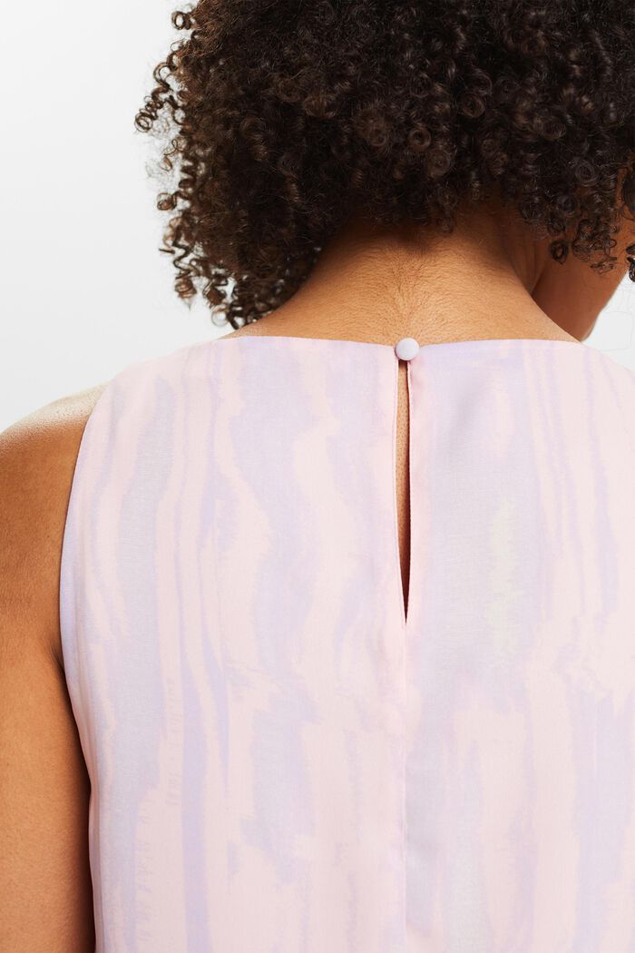 Crêpe chiffon blouse met print, PASTEL PINK, detail image number 4