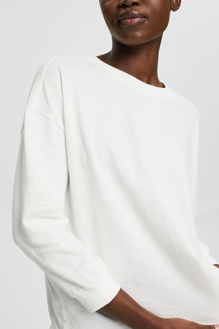 Shirt met 3/4-mouwen, OFF WHITE, detail image number 2