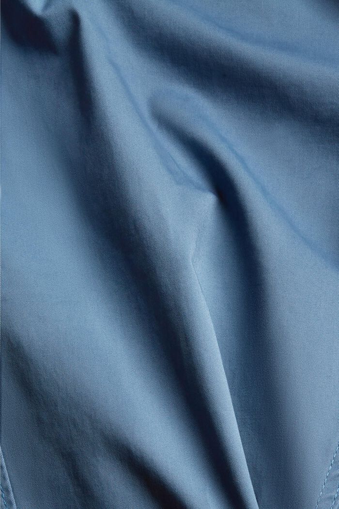 Smalle chino van organic cotton, BLUE, detail image number 4