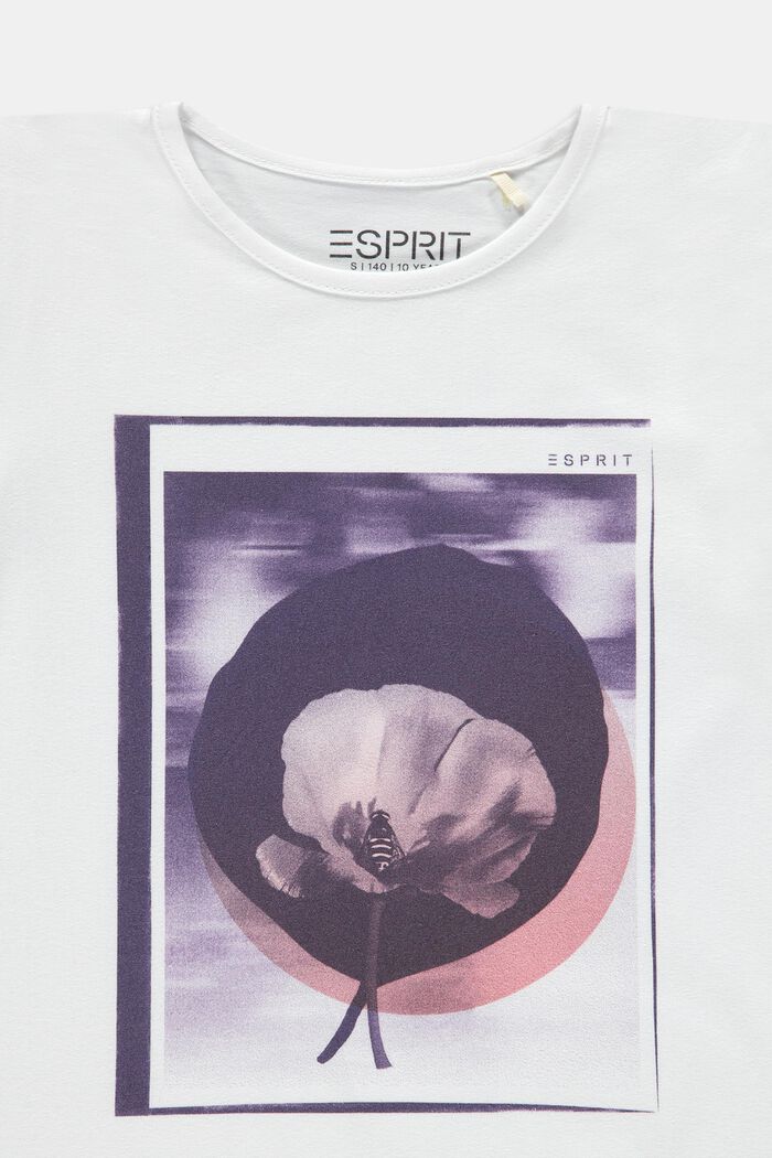 T-shirt met print op de voorkant, WHITE, detail image number 2