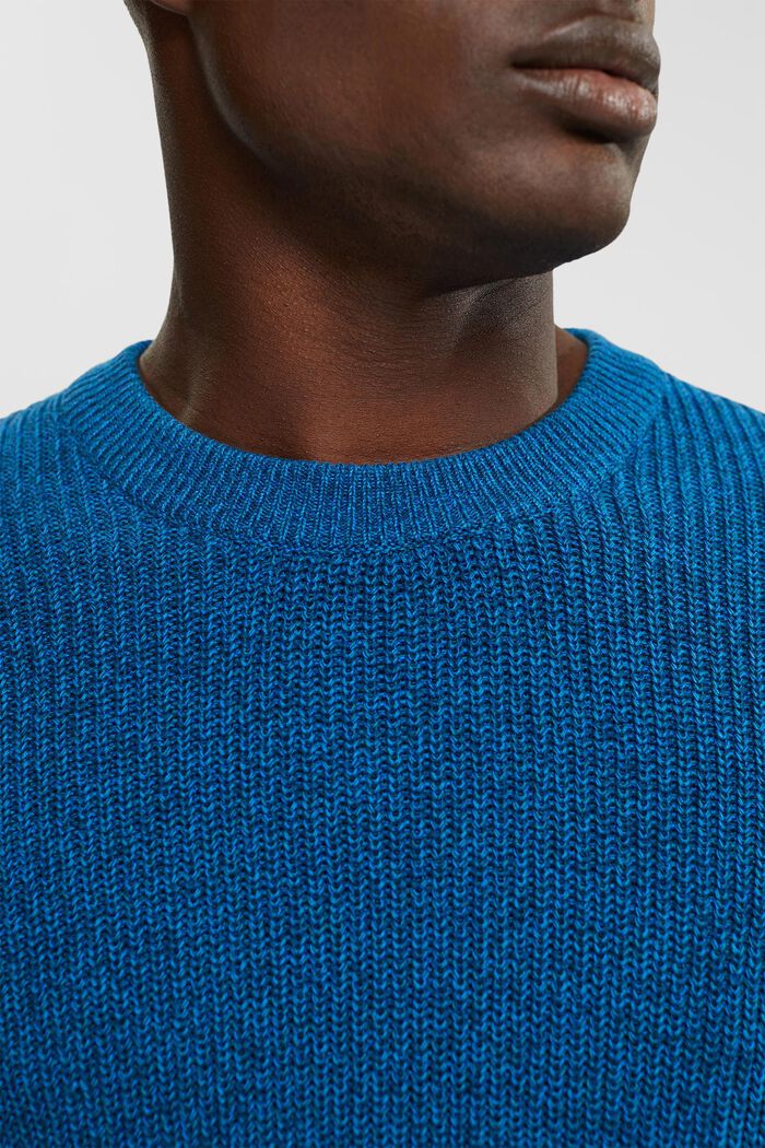 Gestreepte sweater, PETROL BLUE, detail image number 2