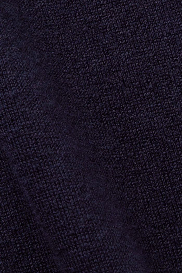 Poloshirt van een mix van tencel en duurzaam katoen, NAVY, detail image number 5
