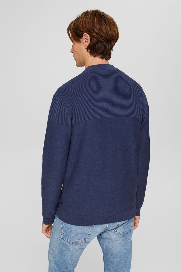 Sweaters, DARK BLUE, detail image number 3