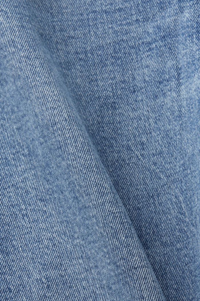 Klassieke jeans in retrolook met middelhoge taille, BLUE LIGHT WASHED, detail image number 5