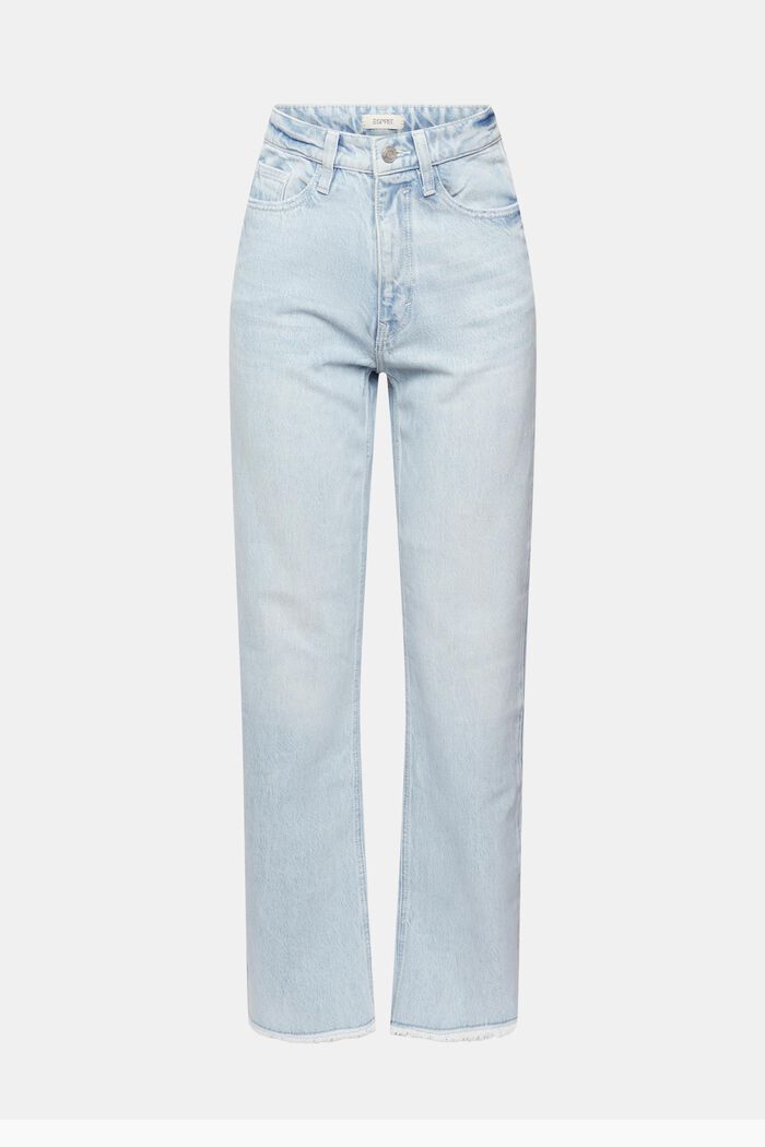 Jeans met 80s-pasvorm, TENCEL™, BLUE LIGHT WASHED, detail image number 8
