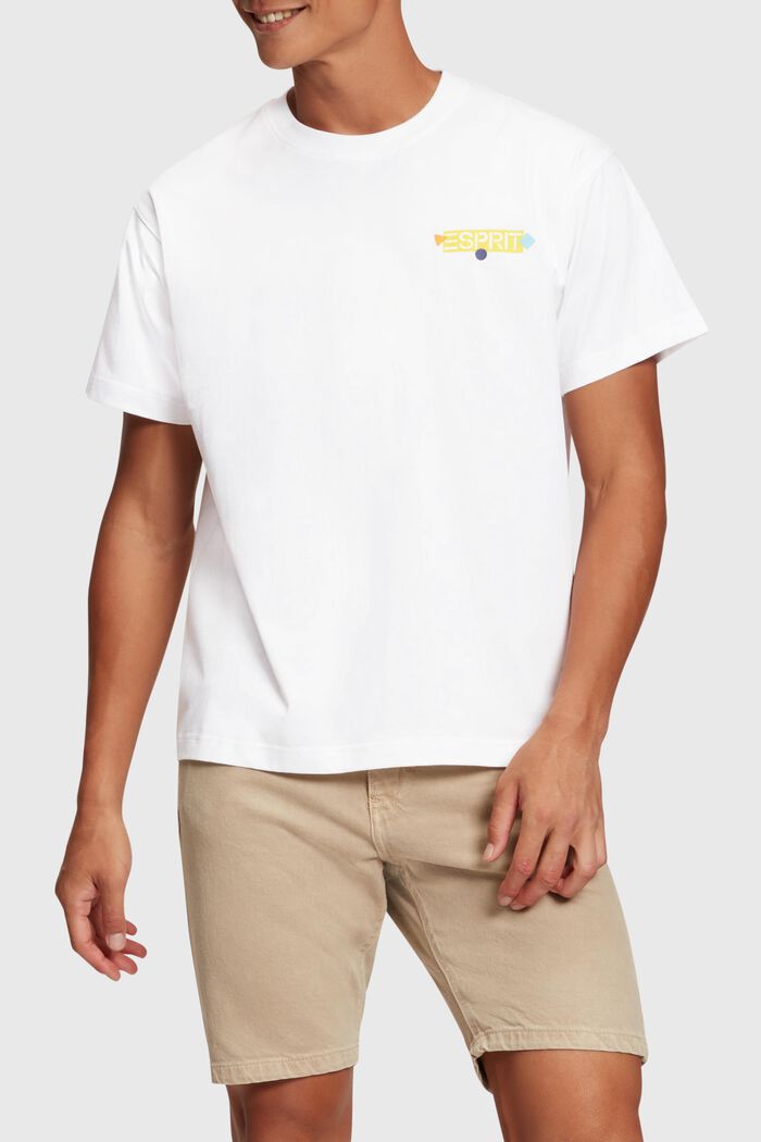 T-shirt met grafisch logo Yagi Archive, WHITE, detail image number 0