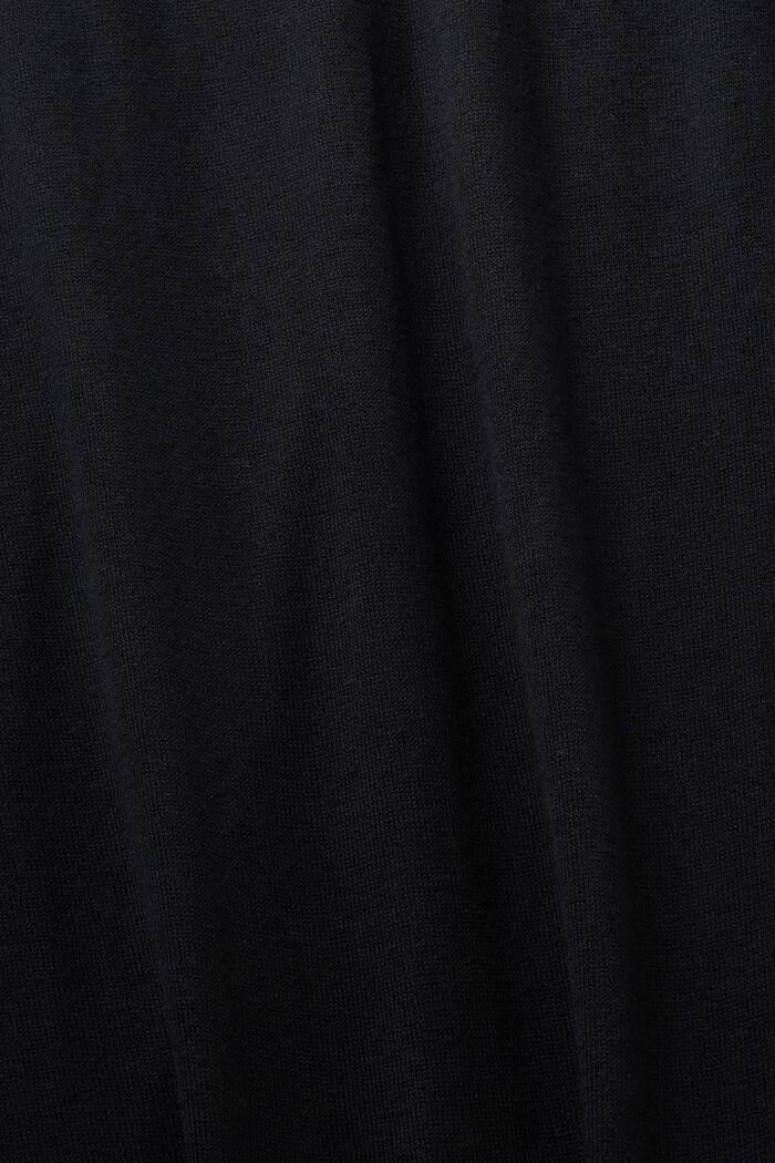 Gebreide midi-jurk, BLACK, detail image number 5