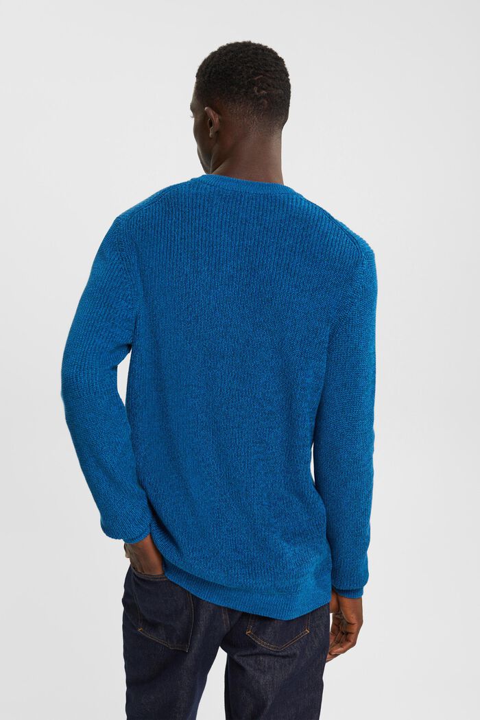 Gestreepte sweater, PETROL BLUE, detail image number 3