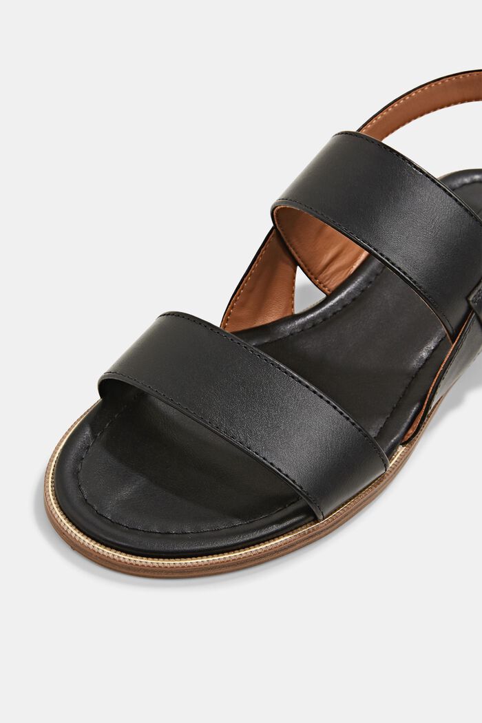 Sandalen met brede bandjes, BLACK, detail image number 4