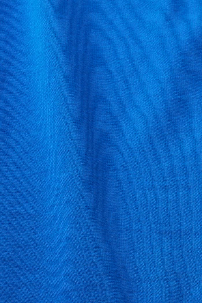 Katoenen T-shirt met hartvorming logo, BLUE, detail image number 6