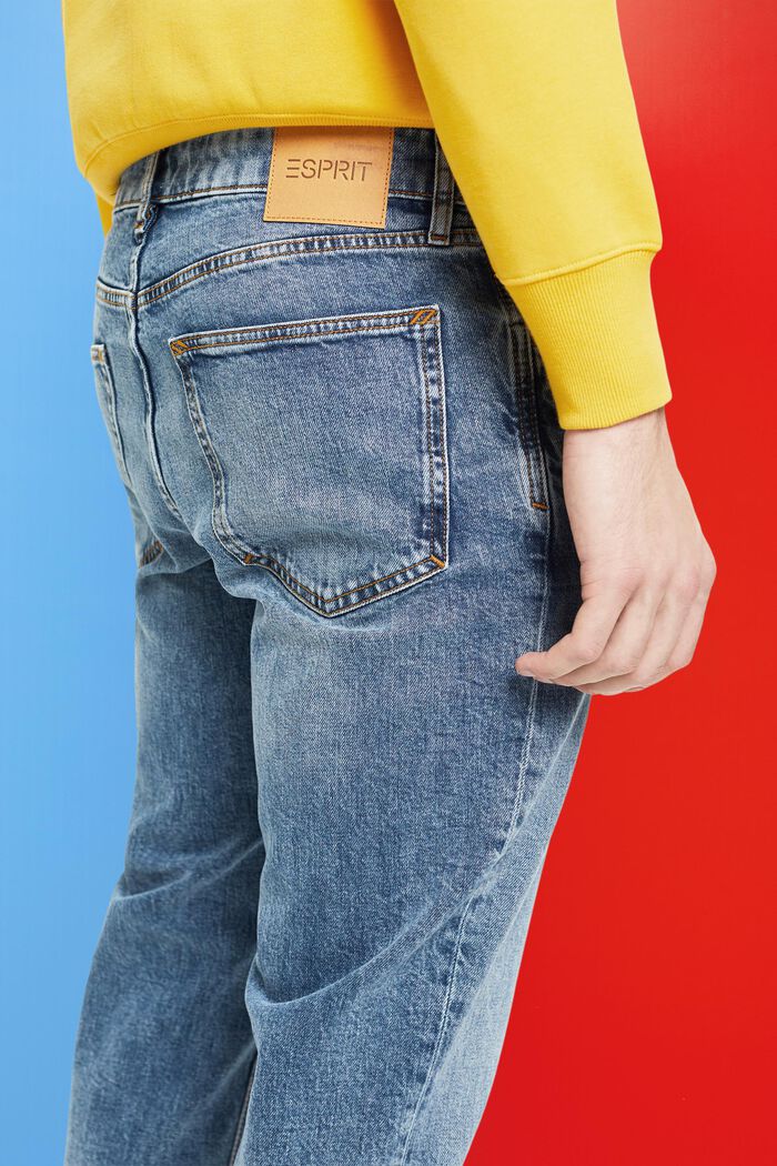 Relaxte jeans met een slim fit, BLUE LIGHT WASHED, detail image number 2