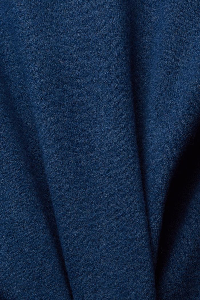 Met wol: open vest, PETROL BLUE, detail image number 1