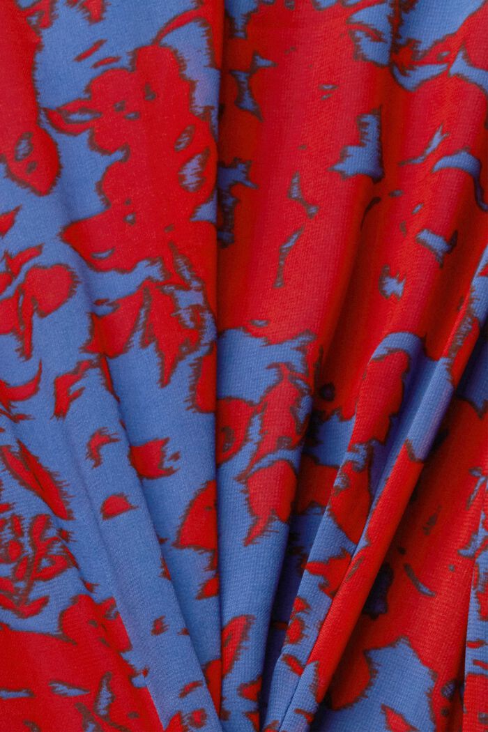 Chiffon jurk met lagen, RED, detail image number 5