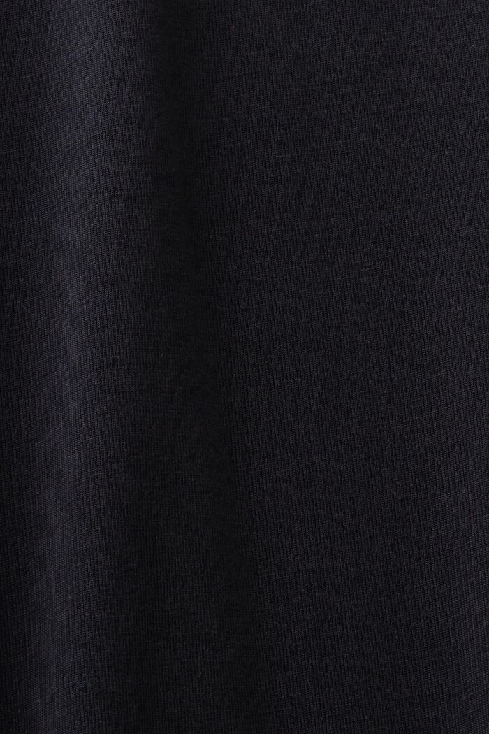Jersey nachthemd met kant, BLACK, detail image number 4