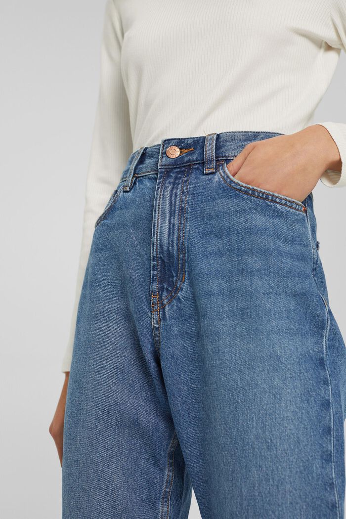 Jeans van 100% katoen, BLUE DARK WASHED, detail image number 2